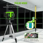 CLUBIONA 16/12 lines Self-leveling Remote Control Outdoor Mode - Receiver Auto 3x360 Green beam Line Laser Level 2