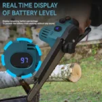 8-Inch 18V Brushless Electric Chain Saw Cordless Woodworking Handheld baking Tool For triming Garden Saw 4