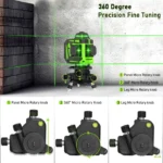 CLUBIONA Lines laser level Metal Base 360 Rotation Adjustment Bracket for 1/4- or 5/8-inch interface laser Measure Tool 5