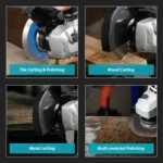 125MM 3 gear. gear Speed Brushless Electric Angle Grinder for Makita Battery grain cut Woodworking Machine Power Tool 6