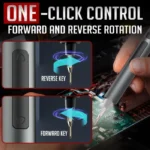 75 in 1 Precision Electric Screwdriver Set with 71 Magnetic Phillips Torx Bits 3 LED Lights Multifunctional Power Repair Tool 4