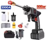 Akkukäyttöinen painepesuri 50 bar, 200 W