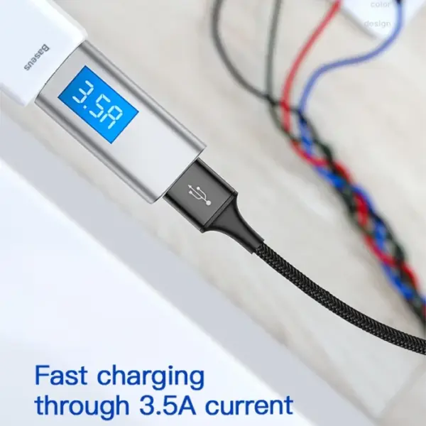 Baseus 4 in 1 USB Cable Type C Cable for Samsung S20 Xiaomi Mi 9 Cable for iPhone 12 X 11 Pro Max Huawei Charger Micro USB Cable 4