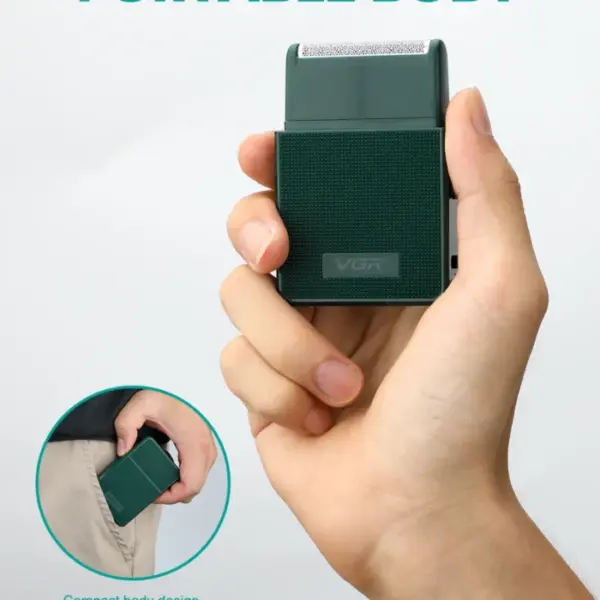 VGR Razor Professional Shaver Rechargeable Beard Trimmer Portable Shaver Electric Trimmer Reciprocating Shaver for Man V-376 4