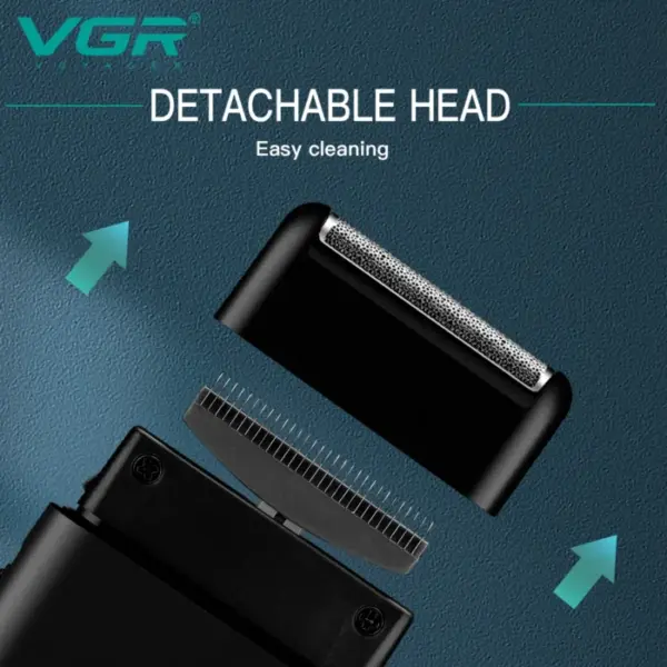 VGR Electric Shaver Professional Razor Mini Beard Trimmer Shaving Machine Beard Cutting Machine Razor Hair Trimmer for Men V-390 3