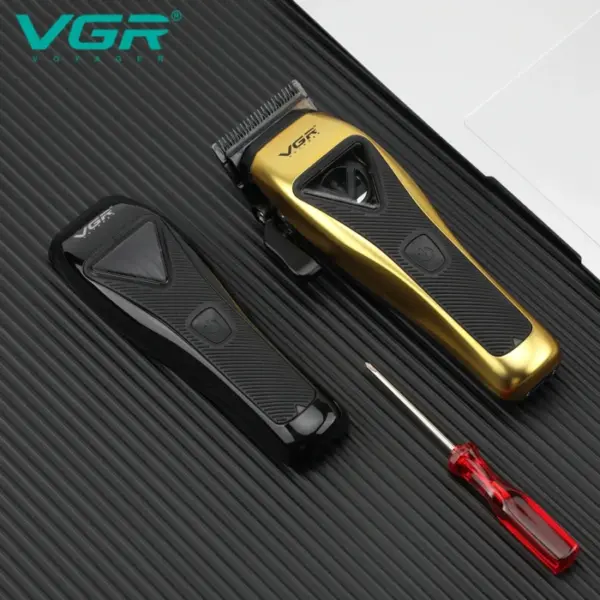 VGR Hair Trimmer Cordless Hair Cutting Machine Professional Clippers Vector Motor Haircut Barber 9000 RPM Trimmer for Men V-015 4