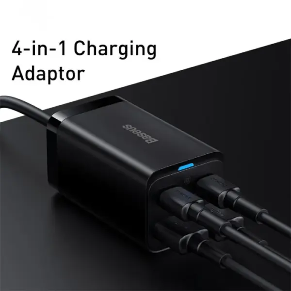 Baseus GaN3 100/ 65W Desktop Charger Quick Charge QC 3.04.0 USB C Type C Phone Charger For iPhone15 Huawei Xiaomi MacBook Laptop 5