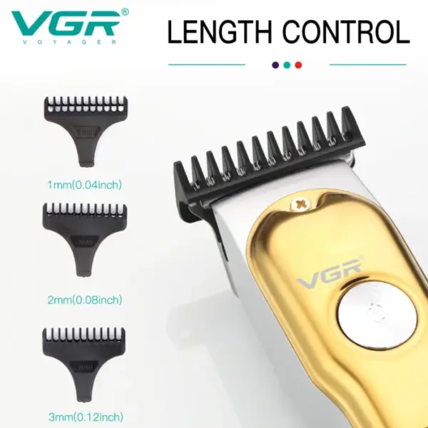 VGR Hair Trimmer Professional Hair Cutting Machine Cordless Hair Clipper Electric Barber Digital Display Trimmer for Men V-290 5