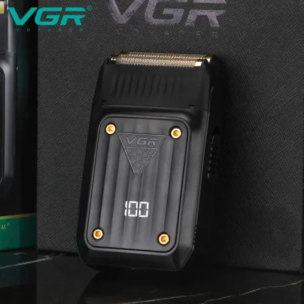 VGR Razor Professional Shaver Electric Beard Trimmer Digital Display Razor Reciprocating Razor Rechargeable Shaver for Man V-363 5