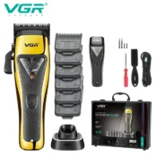 VGR Hair Trimmer Cordless Hair Cutting Machine Professional Clippers Vector Motor Haircut Barber 9000 RPM Trimmer for Men V-015 1