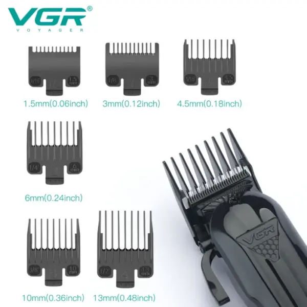 VGR Clipper Hair Cutting Machine Electric Hair Clipper Professional Hair Trimmer Cordless Trimmer for Men Digital Display V-282 6