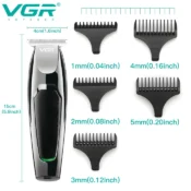 VGR Hair Cutting Machine Rechargeable Haircut Machine Cordless Hair Trimmer Professional Hair Clipper Trimmer for Men V-030 5