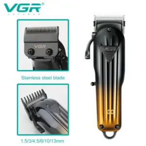 VGR Hair Trimmer Professional Electric Shaver Razors Portable Beard Trimmer Adjustable Clipper Barber Hair Trimmer for Men V-644 2
