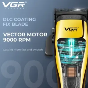 VGR Hair Trimmer Cordless Hair Cutting Machine Professional Clippers Vector Motor Haircut Barber 9000 RPM Trimmer for Men V-015 2
