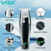VGR Hair Cutting Machine Rechargeable Haircut Machine Cordless Hair Trimmer Professional Hair Clipper Trimmer for Men V-030 2