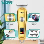 VGR Hair Trimmer Professional Hair Cutting Machine Cordless Hair Clipper Electric Barber Digital Display Trimmer for Men V-290 2