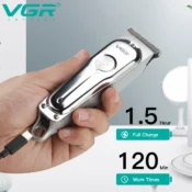 VGR Trimmer Rechargeable Hair Clipper Cordless Hair Cutting Machine Electric Clipper Professional Hair Trimmer for Men V-071 4