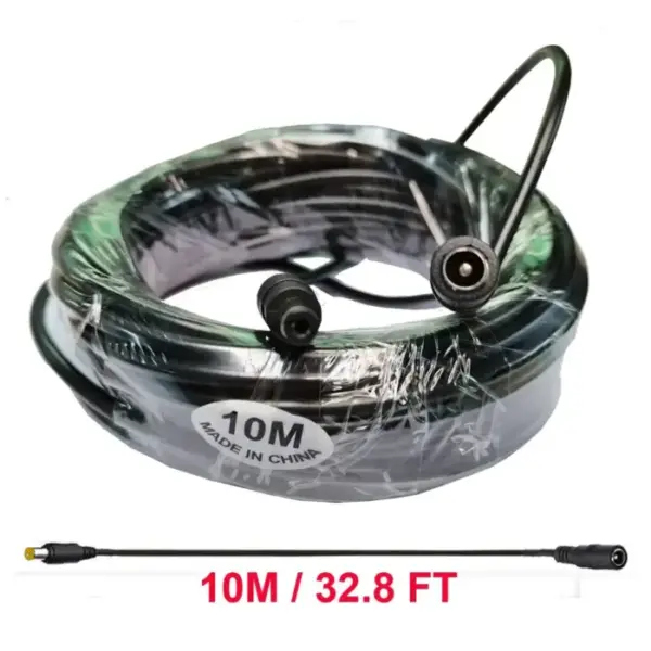 10M/ 5M 5.5mm*2.1mm DC Power Connector Extension Cord Jack Adapter Lead Cable DC Female Male Extension External Plug 2