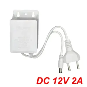 Power Adapter US/EU Outdoor Waterproof AC 100-240V Input DC 12V Volt Output Supply Charger Europe Universal Adapter Converter 1