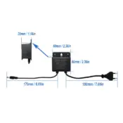 DC12V 2A Waterproof EU Plug Power Adapter For CCTV Security Surveillance AHD Camera Charger NVR DVR Input AC100V-240V 5.5*2.1mm 2