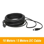 5M 10M DC12V Power Extension Cable 5.5mm*2.1mm Connector Male To Female For LED Lamp CCTV Security Camera Black Power Cable Cord 1