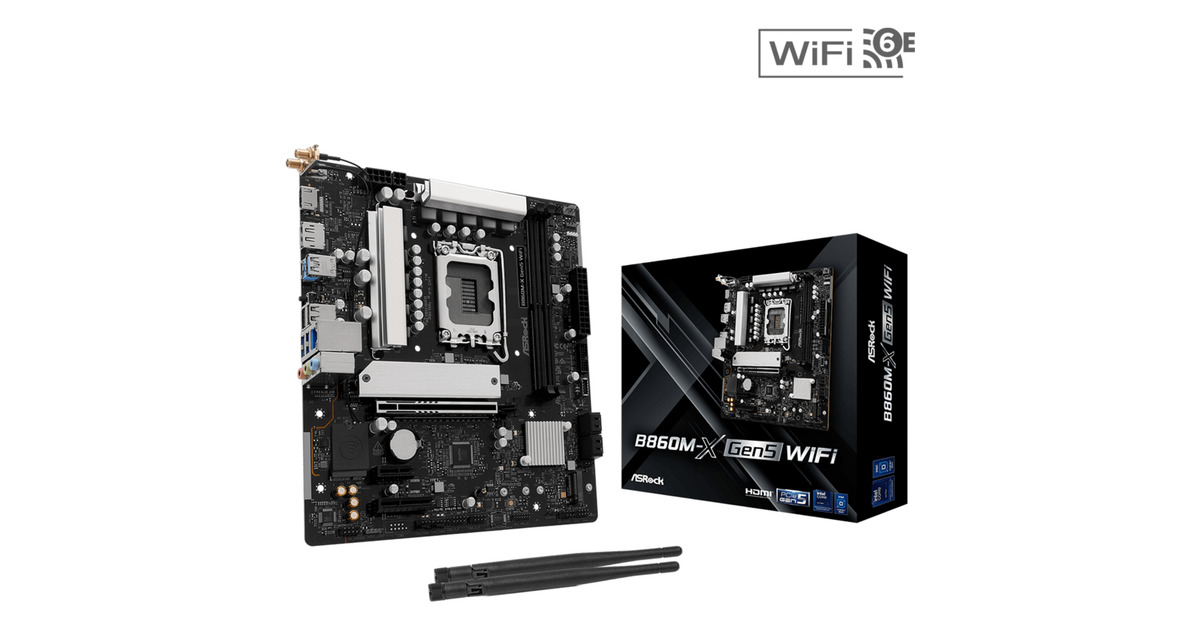 ASRock_B860M_X_GEN5_WiFi__Mainboard@@100192675 Asrock B860M-X GEN5 WiFi, Emolevy - Image 1