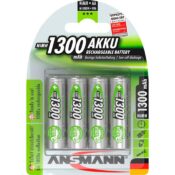 Ansmann 1300mAh Akku 4x AA (Mignon)