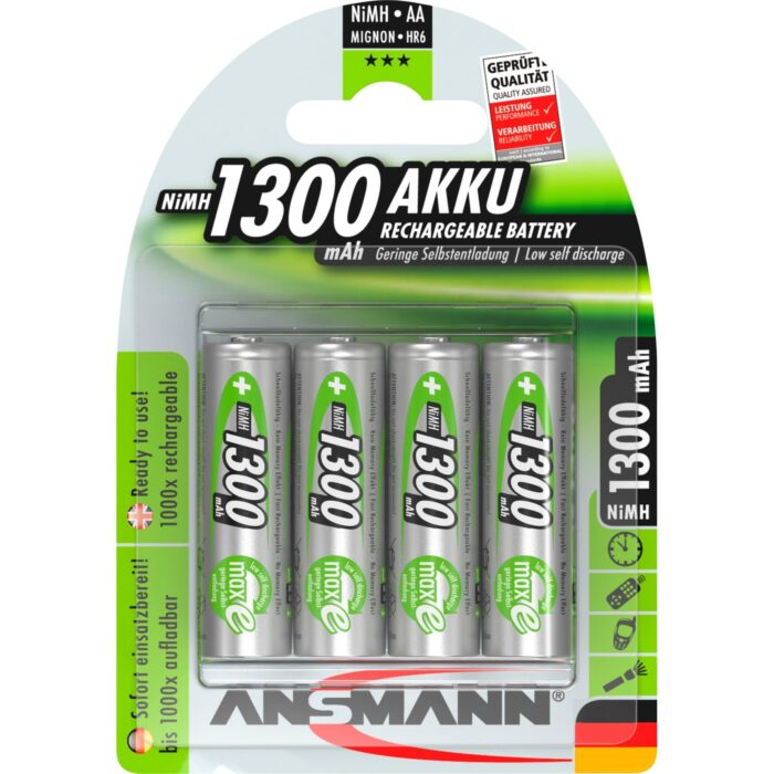 Ansmann_1300mAh__Akku@@987149 Ansmann 1300mAh Akku 4x AA (Mignon) - Image 1