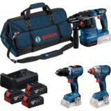 Bosch 18V Profi-Set, 3x 5,0Ah akku, työkalulaukku