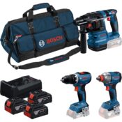 Bosch 18V Profi-Set, 3x 5,0Ah akku, työkalulaukku