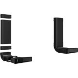 1x L-Bogen HEZ9VDKR2, Umluft-Set, musta