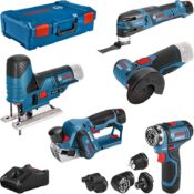 Bosch 12V Työkalusetti, 5 työkalua, 3x Li-Ion akku
