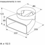 90° Adapterstück HEZ9VDSI1, Ø 150mm, Rohr - Image 4