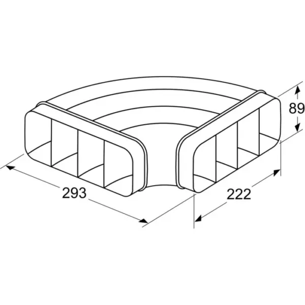 Bosch 90° kulma HEZ9VDSB1, musta, vaakasuora - Image 2