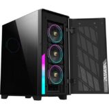 AORUS C500 GLASS tornikotelo, E-ATX, musta karkaistu lasi - Image 2