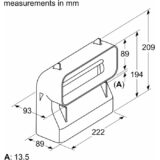 90° Flachkanalbogen S vertikal, putki - Image 2