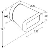 Neff Adapterstukki Z861SI0, Ø 150mm, Putki - Image 2