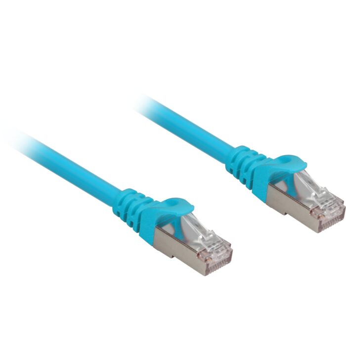 Sharkoon patch cable RJ45 Cat.6a SFTP (blue, 25 cm, LSOH (halogen-free)) Sharkoon RJ45 Cat.6a SFTP -kaapeli 25 cm sininen LSOH - Image 1