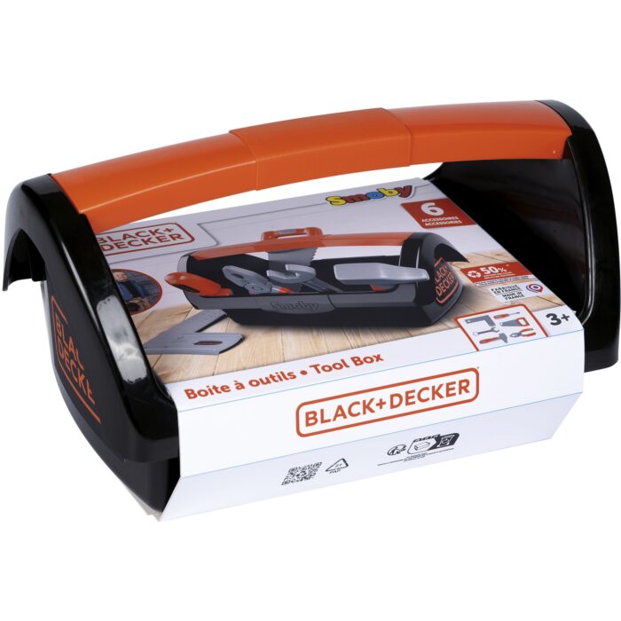 Smoby_Black_Decker_Werkzeugkiste__Kinderwerkzeug@@100125131 Black+Decker Työkalulaatikko, Lasten Työkalut - Image 1