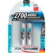 Ansmann 2700mAh 2x AA NiMH-akku