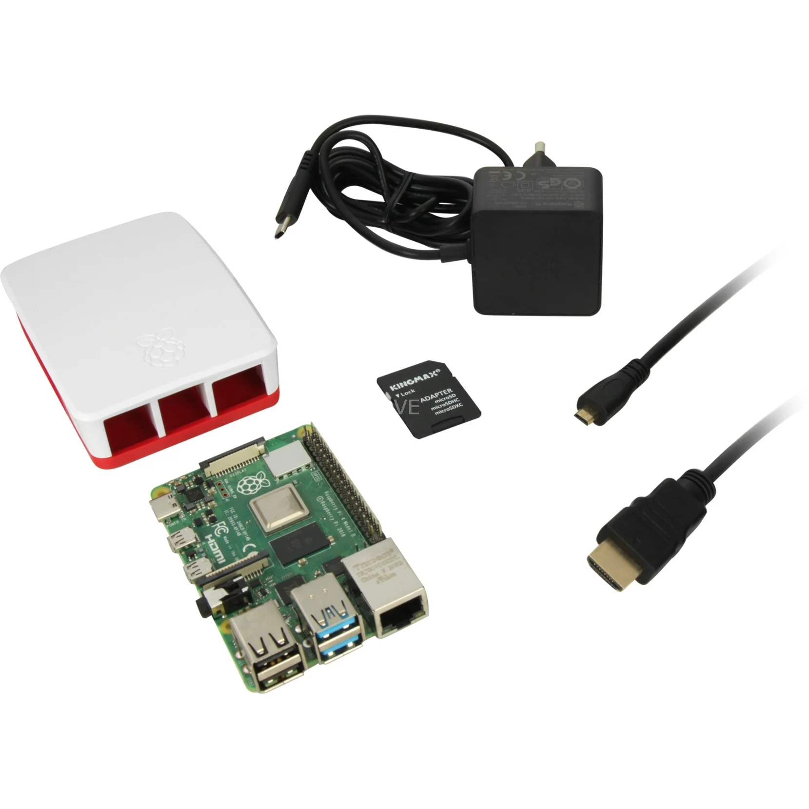Raspberry Pi 4 4GB Aloituspakkaus Mini-tietokone image 1 Raspberry Pi 4 4GB Aloituspakkaus Mini-tietokone - Image 1