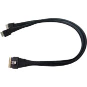 SFF-8654 > 2x SFF-8611 NVMe-Kabel 8654-8611-205