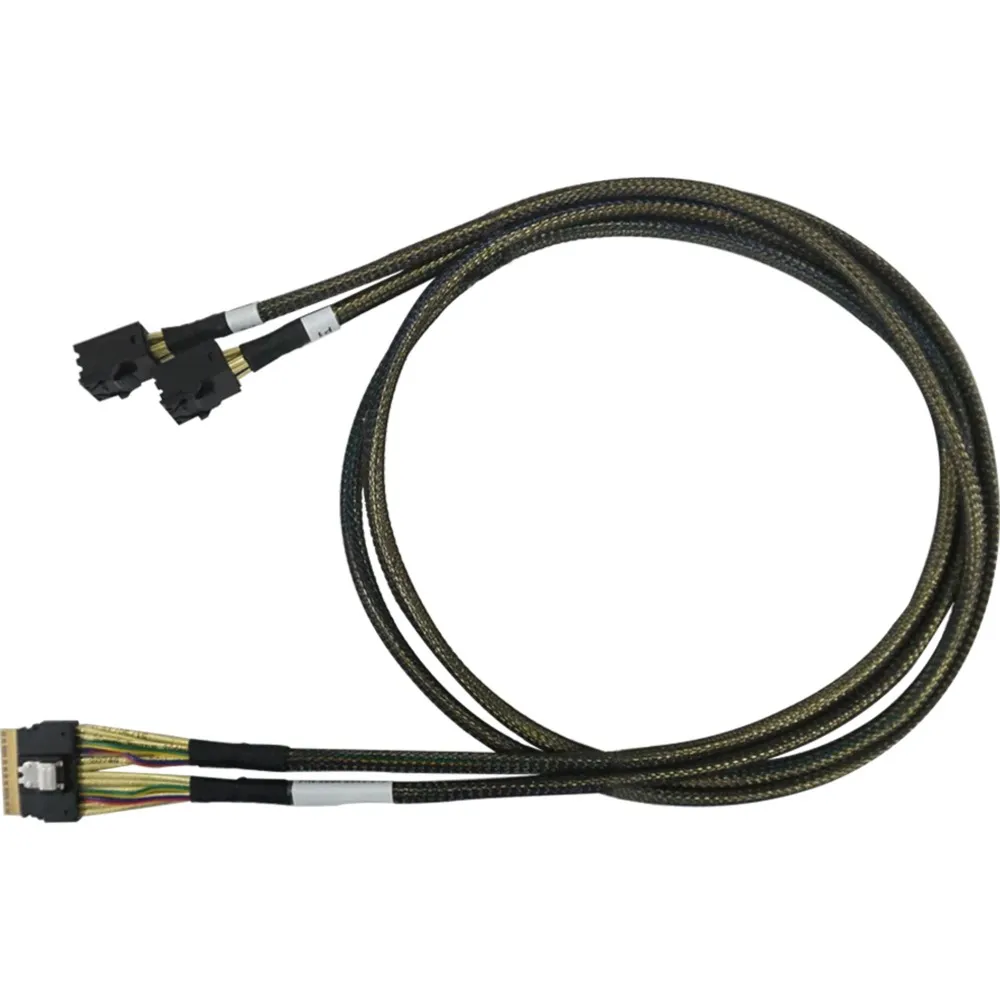 SFF-8654 > 2x SFF-8643 NVMe-Kabel 8654-8643-210 image 1 SFF-8654 > 2x SFF-8643 NVMe-Kabel 8654-8643-210 - Image 1