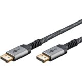 Goobay Plus DisplayPort 1.4 -kaapeli 2 m – 8K @ 60 Hz, punottu