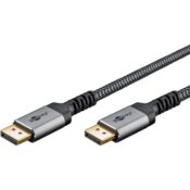 Goobay Plus DisplayPort 1.4 -kaapeli 2 m – 8K @ 60 Hz, punottu