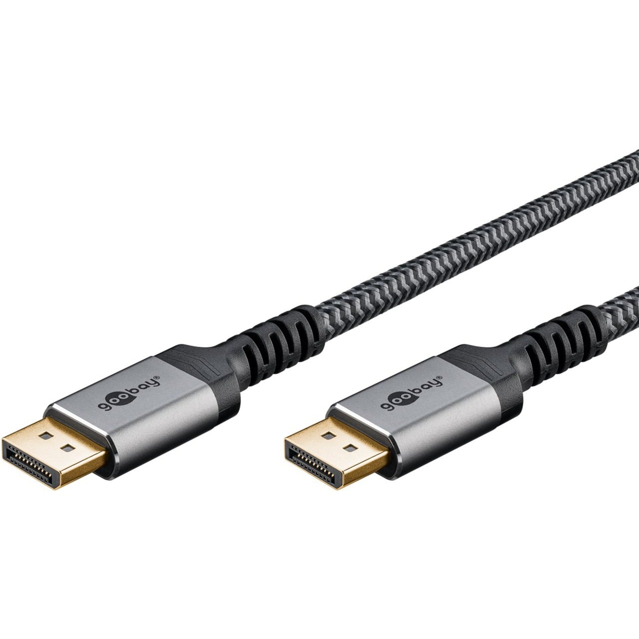 goobay-65265-1 Goobay Plus DisplayPort 1.4 -kaapeli 2 m – 8K @ 60 Hz, punottu - Image 1