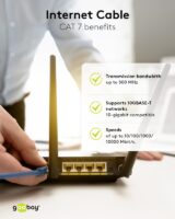 Goobay Cat.6a S/FTP (PiMF) patchkaapeli 0,25 m sininen – Cat.7-raakakaapeli - Image 5