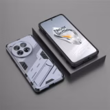 OnePlus 12 panssarikotelo jalustalla – sininen/hopea