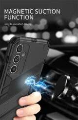 OnePlus 12 panssarikotelo jalustalla – sininen/hopea - Image 3